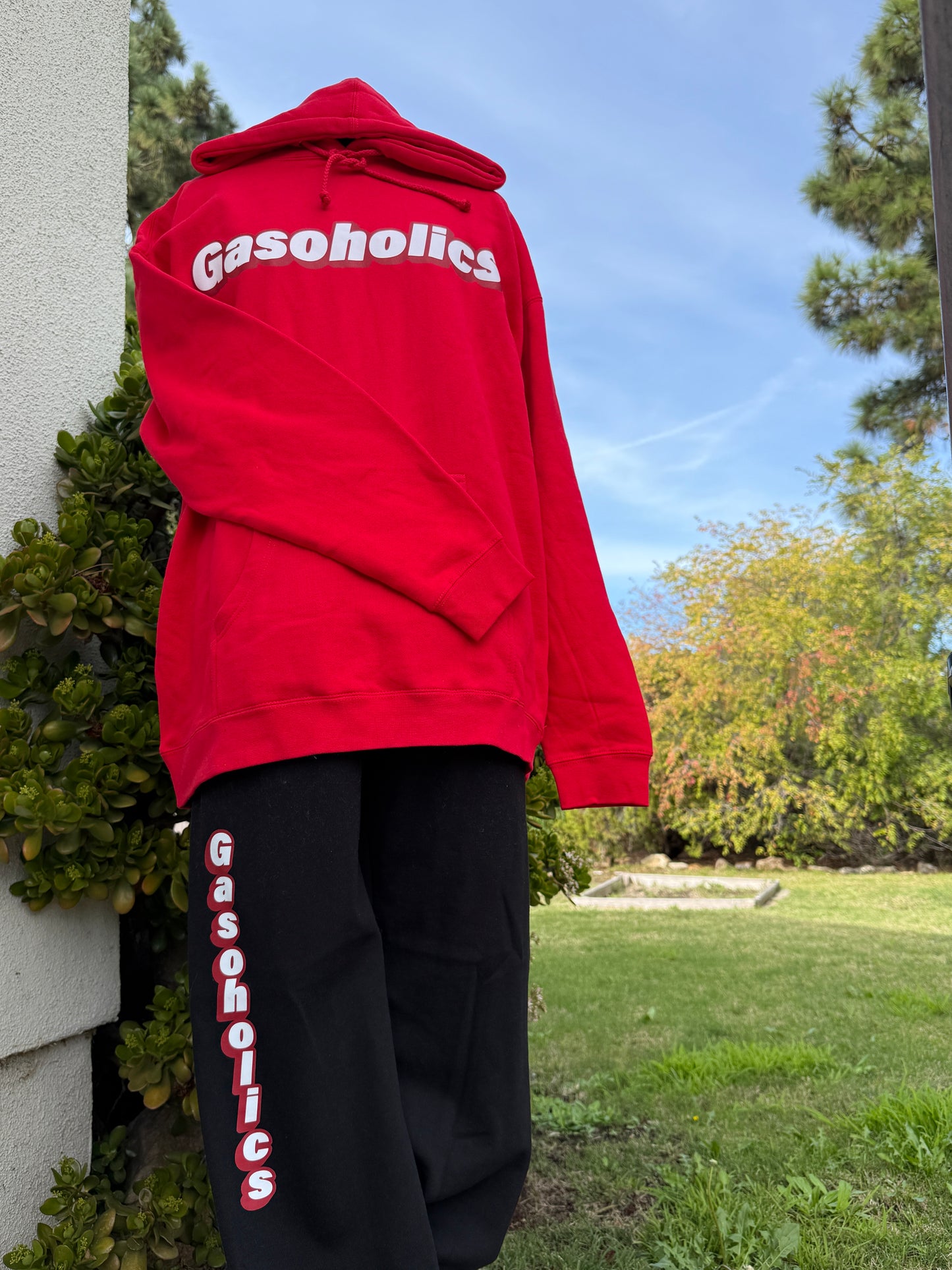 New Font! Red Gasoholics Hoodie