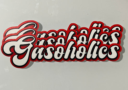 3 Pack Gasoholics Logo Stickers