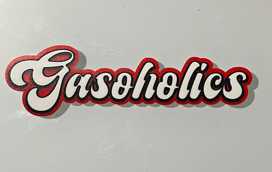Single Gasoholics Logo Sticker